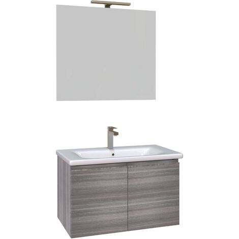 Colonna Bagno color Larice Porta Asciugamani H.154 Con 5 Cassetti