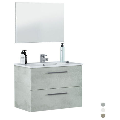 MOBILE BAGNO SOSPESO ARUBA (DA MONTARE)- cm 57 x 60 x 45 Rovere Alaska- DH- pezzi 1
