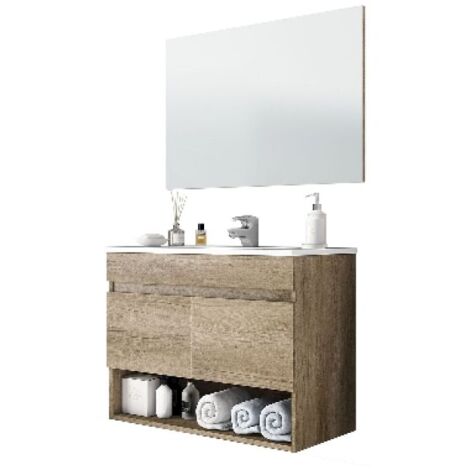 MOBILE BAGNO SOSPESO COTTON/CLINT (DA MONTARE) cm 64 x 80 x 45 Nordik