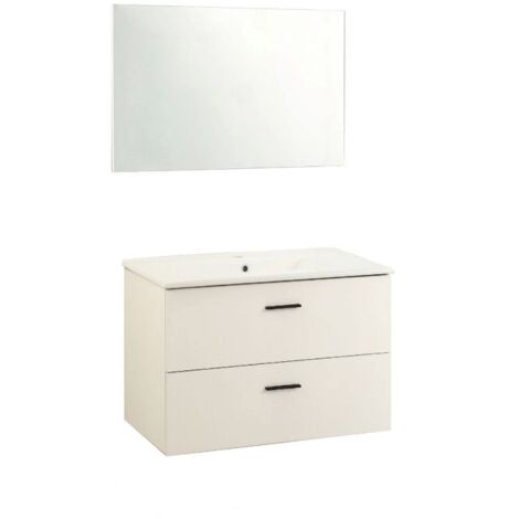 Mobile bagno sospeso Lario bianco 80x46 cm EFFEZ
