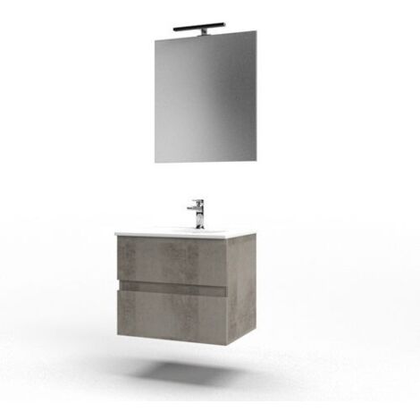 MOBILE BAGNO SOSPESO MOD. STILE L. 60 CM Misura: Cemento