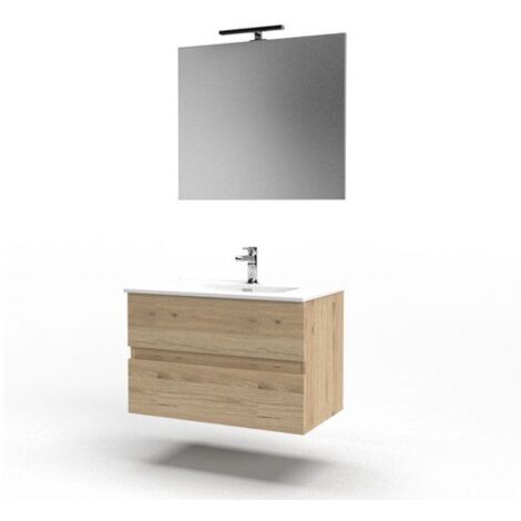 MOBILE BAGNO SOSPESO MOD. STILE L. 80 CM Misura: Bianco Lucido