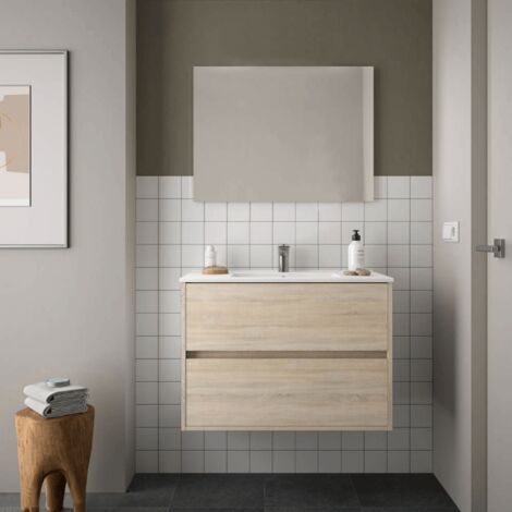 Specchio da bagno quadrato con luce frontale Svizzera 70x80 - LEDIMEX