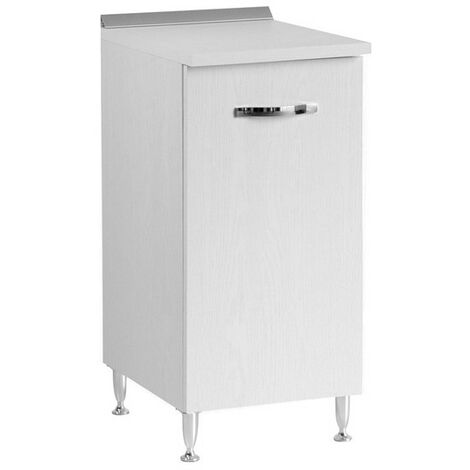 Mobile base per cucina Bianco Frassinato 1 anta Cm 40x50xH 85