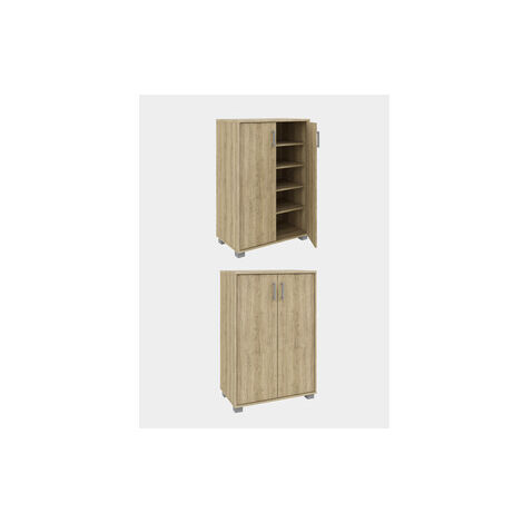 MOBILE BASSO 2A MULTIUSO 60X35X90 CM OLMO