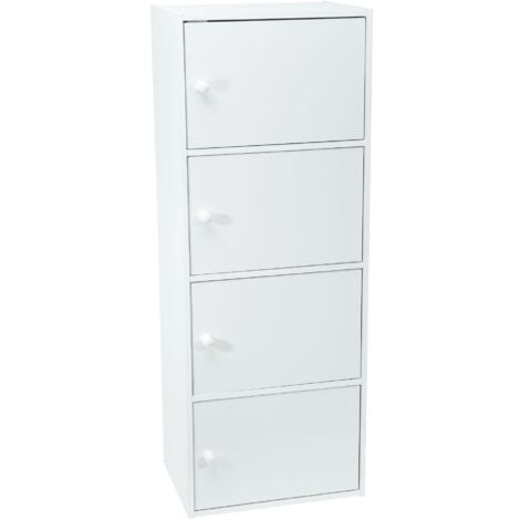 Mobile bianco con porte WERKA PRO4 porte (106 x 40 x 29 cm)