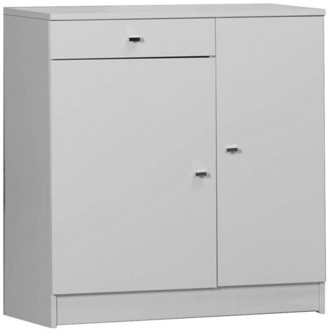 Mobile bianco laccato 2ante+1cassetto 77x34x80 Capaldo