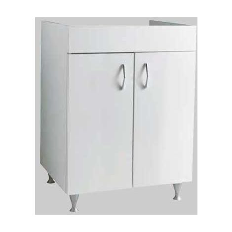 MOBILE BIANCO PER LAVAPANNI BRAIES  P 60 x L 75 cm con piedi     MADE IN ITALY