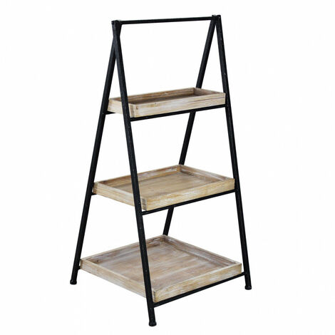 Mobile Braiden 52x41x99,5 h cm in Metallo Nero