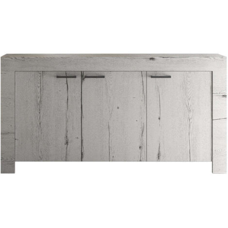 Mobile Buffet in Melaminico 160x43x86cm TFT Neve Rovere Neve