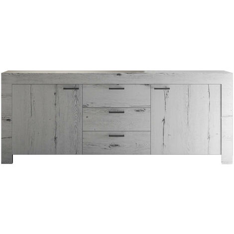 Mobile Buffet in Melaminico 210x43x86cm TFT Neve Rovere Neve