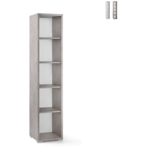Mobile colonna h182 l38 p41 cm struttura cemento fondo bianco sarmog db361k - Sarmog