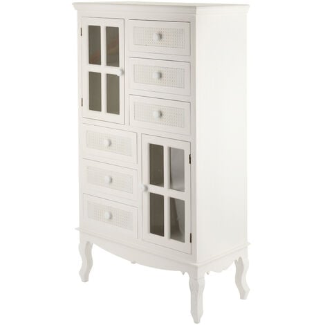 Credenza shabby con vetrina