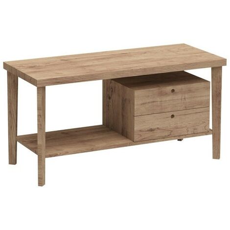 Mobile con Cassettiera Colavene Tino e Tina 120x50x63 Frassino Naturale Destra - TNM120D