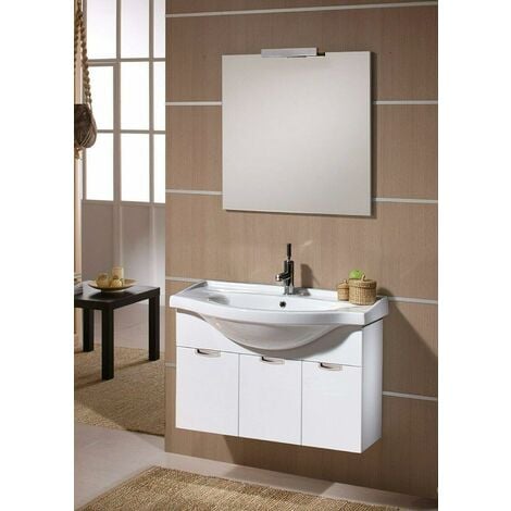 Lavandino Per Il Bagno.Mobile Con Lavabo Per Bagno Serie Aurora 80 Cm Aurora 851 S V 3a Bianco