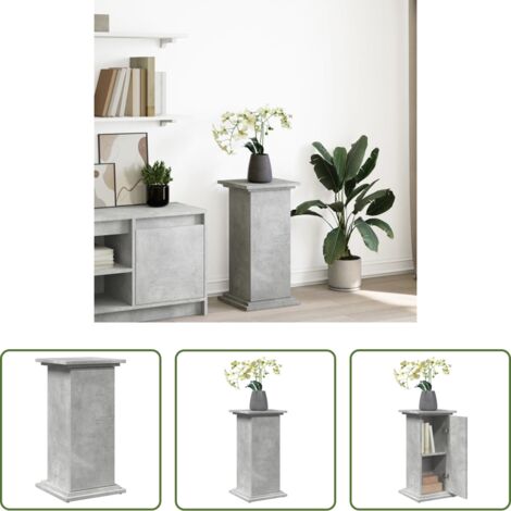Mobile con portaoggetti -  Espositore con Portaoggetti Grigio Cemento 31x30x60 Truciolato