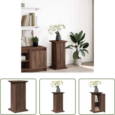 Mobile con scomparti -  Espositore con Portaoggetti Rovere Marrone 31x30x60 Truciolato