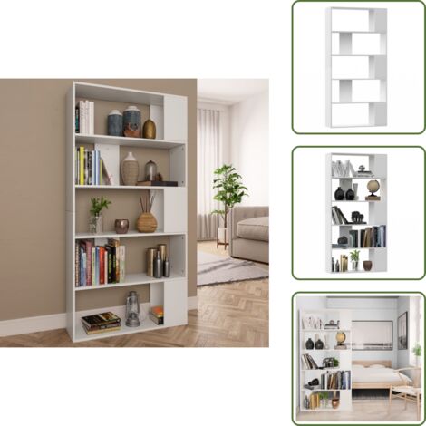 Mobile con scomparti - vidaXL Libreria/Divisorio Bianco 80x24x159 cm in Legno Ingegnerizzato - Libreria per casa