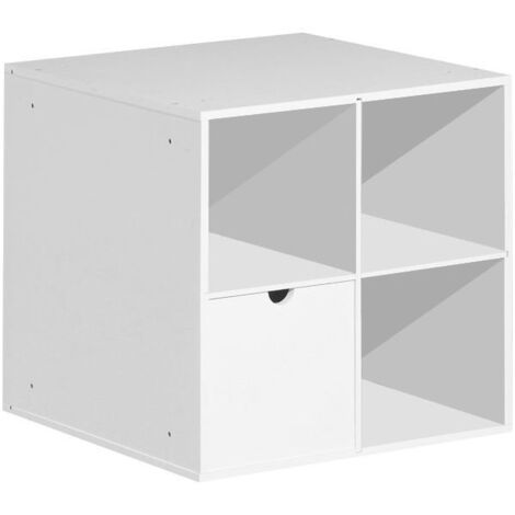 Mobile contenitore con un cassetto Simply C30 36,2x38x36,2 in mdf Bianco
