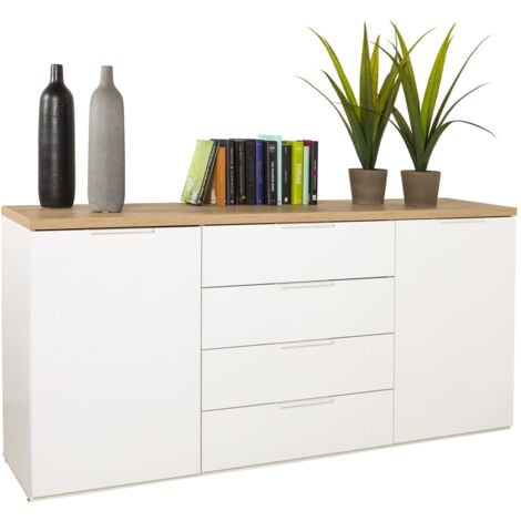 Mobile Contenitore Mundi con 4 Cassetti e 2 Ante L170xP44xH82 cm