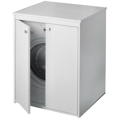 Mobile copri lavatrice 70x60 da esterno in PVC con fissaggio incluso