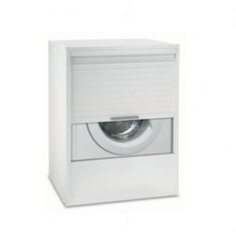 Mobile coprilavatrice con chiusura a serranda verticale 67x60 cm Bianco