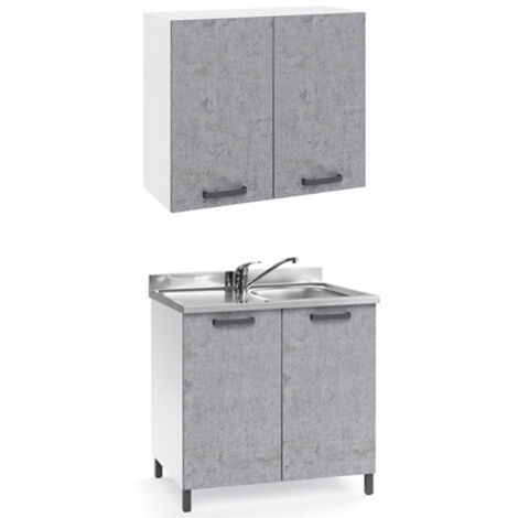 Mobile cucina componibile con sottolavello e pensile