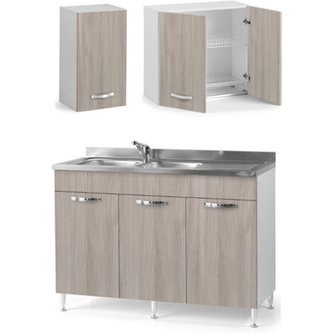 Mobile cucina componibile olmo con sottolavello a 3 ante