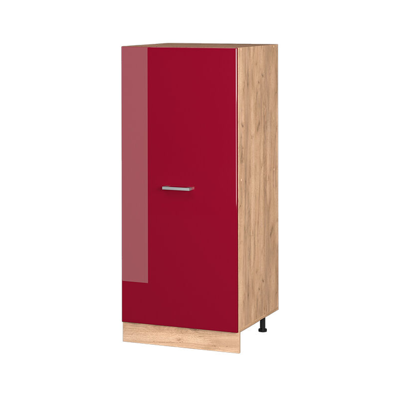 Vicco - Mobile cucina dispensa R-Line, Rosso bordeaux lucido, 60 cm