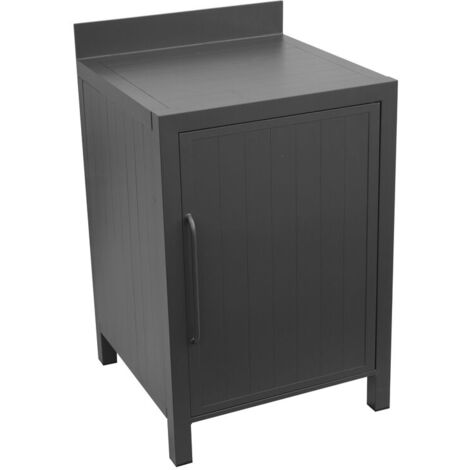 Mobile Cucina in Alluminio Uso Interno ed Esterno con Anta Antracite