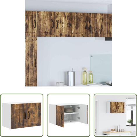 Mobile cucina in legno -  Pensile cucina Rovere fumé 60 x 31 x 40 cm Legno multistrato