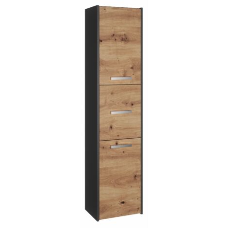Mobile da bagno, 174 x 30 x 60 cm, Bianco Opaco / Bianco Lucido