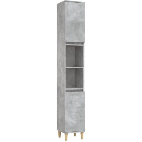 Mobile da bagno 30 x 30 x 190 cm grigio 020006558