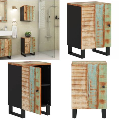 Mobile da Bagno 38x33x58cm Legno Massello di Recupero - Mobile da bagno - Armadio in legno