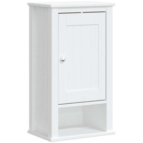 Mobile da Bagno a Muro BERG Bianco 40x27x71,5 cm Massello Pino vidaXL