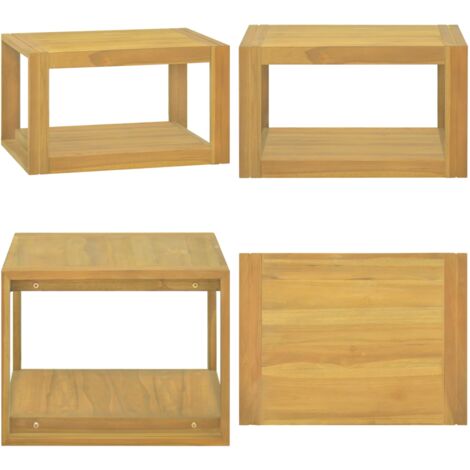 Mobile da Bagno a Parete 60x45x35 cm in Legno Massello di Teak - Mobile in legno - Teak