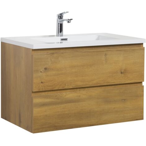 Mobile da bagno Angela 80cm Rovere - armadio mobiletto lavabo