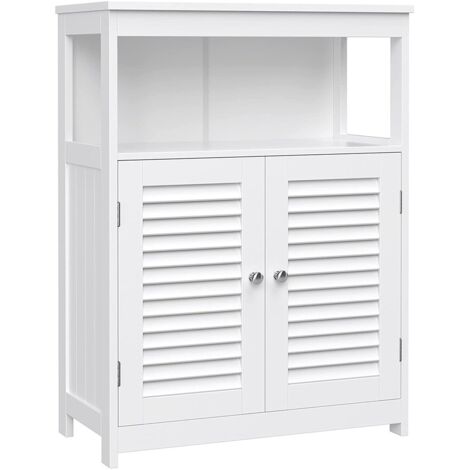 CALICOSY VASAGLE Mobile da Bagno, Armadietto da Bagno e Cucina, con Anta Doppia a Persiana, per Soggiorno, Cucina, Studio, Ingresso, da SONGMICS