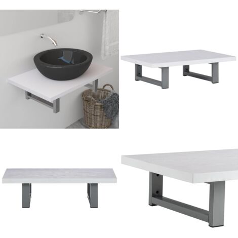 Mobile da Bagno Bianco 60x40x16,3 cm - Scaffale da parete - Armadio da bagno