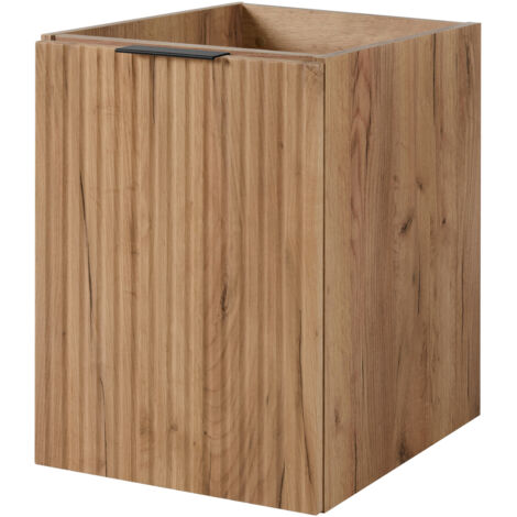 Mobile da bagno, Bianco + maniglia dorata, 60 x 57 x 46 cm