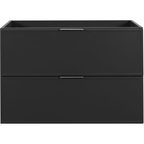 Mobile da bagno, Bianco Opaco, 100 x 57 x 46 cm, Maniglie Nere
