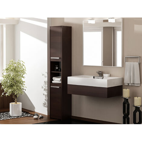 Mobile da bagno, Bianco Opaco, 170 x 40 x 30 cm