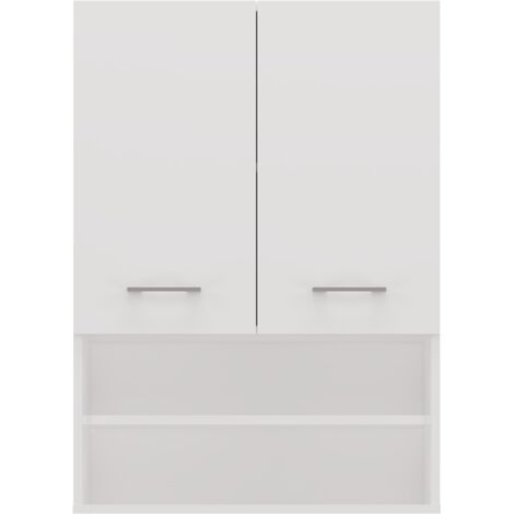 Mobile da bagno, Bianco Opaco, 30 x 174 x 30 cm
