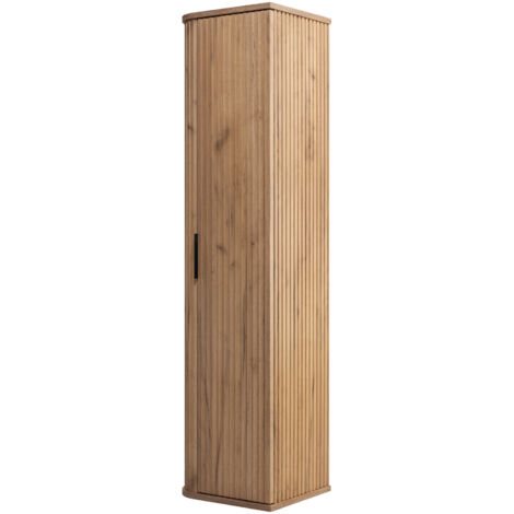 Mobile da bagno, Bianco Opaco, maniglia nera, 41,5 x 100 x 51,7 cm