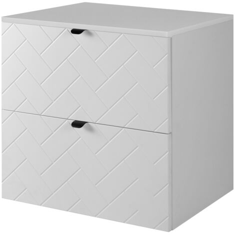 Mobile da bagno, Cashmere, 60 x 57 x 46 cm, Maniglie Nere