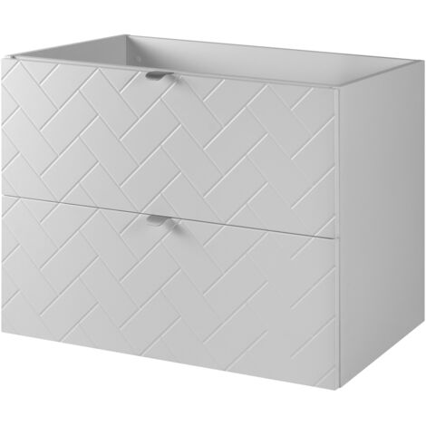 Mobile da bagno, Cashmere, 80 x 57 x 46 cm, Maniglie Argento