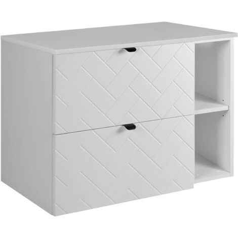 Mobile da bagno, Cashmere, 80 x 57 x 46 cm, Maniglie Nere