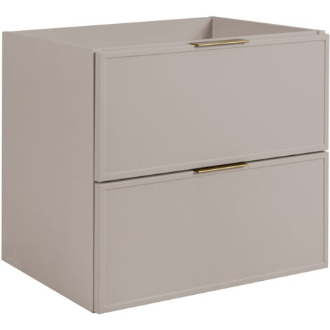 Mobile da bagno, Cashmere, maniglia argento, 46 ​​x 80 x 57 cm