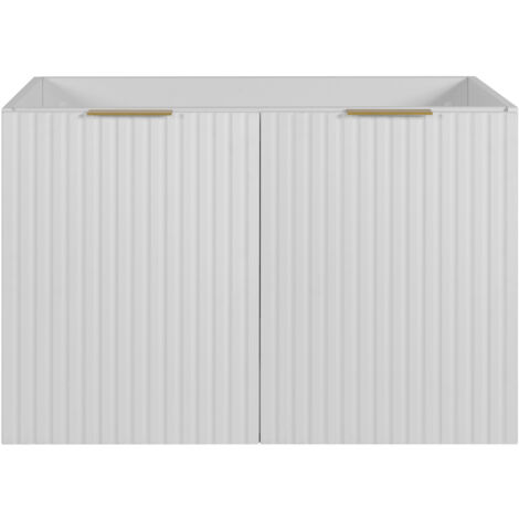 Mobile da bagno, Cashmere + maniglia argento, 80 x 57 x 46 cm