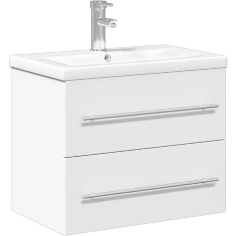 Mobile da Bagno con Lavabo Bianco vidaXL